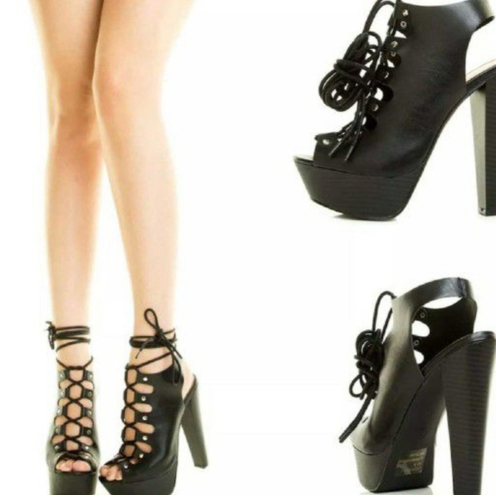 Breckelles Stilleto Lace up shoes